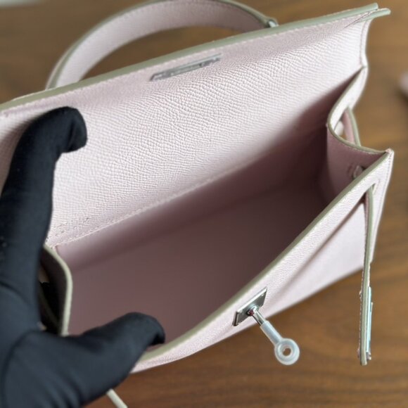 pinkish-purple Genuine Leather  21cm - Picture 8 of 8